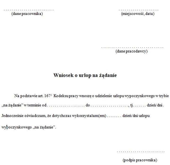 Urlop na żądanie – ile dni można wykorzystać bez przerwy?