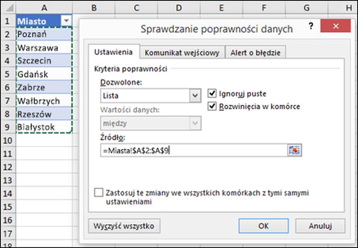 Dynamiczne listy rozwijane